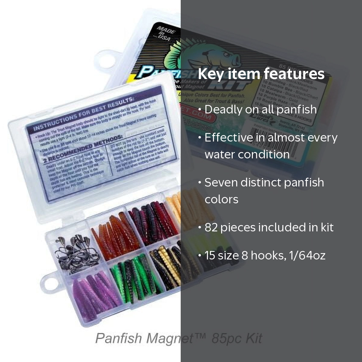 shitkid rejected fish 国内盤帯付レコード LP カラー盤 Trout Magnet Panfish Magnet Fishing Lures Kit, Freshwater Crappie