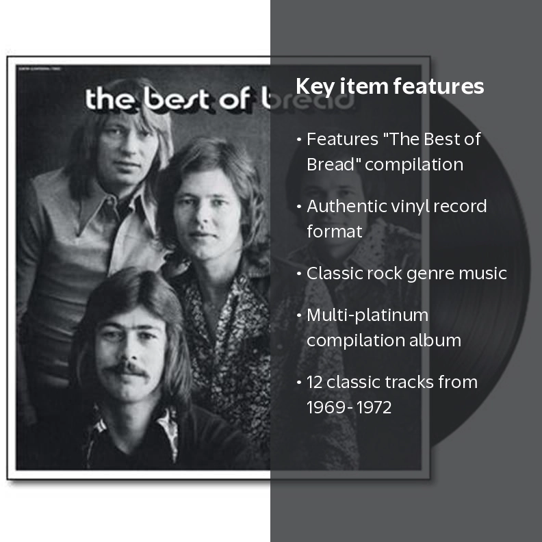 Rhino/Wea UK, Vinyl Record, The Best of Bread 1973 - Walmart.com