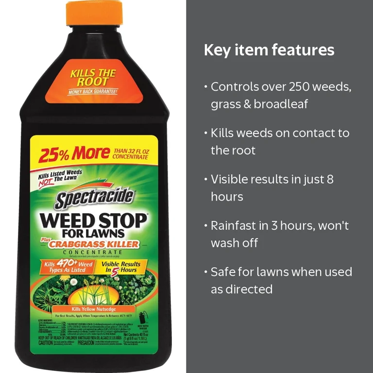 Spectracide, Weed Killer, 32 Oz, For Lawns with Crabgrass