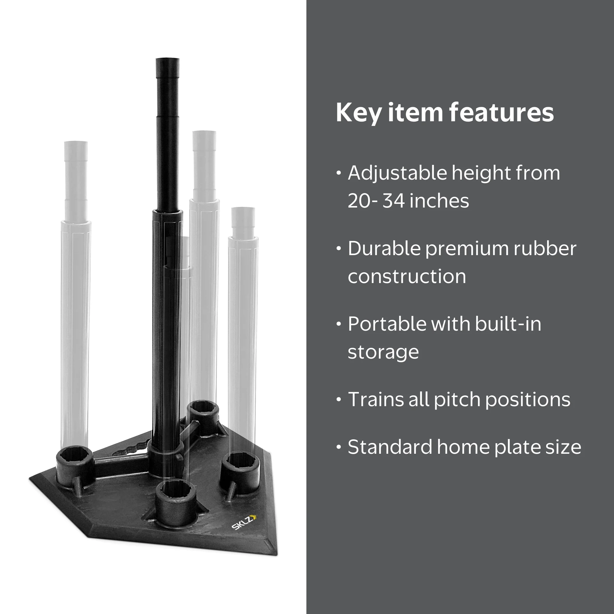 SKLZ 5-Position Adjustable Batting Tee, 20