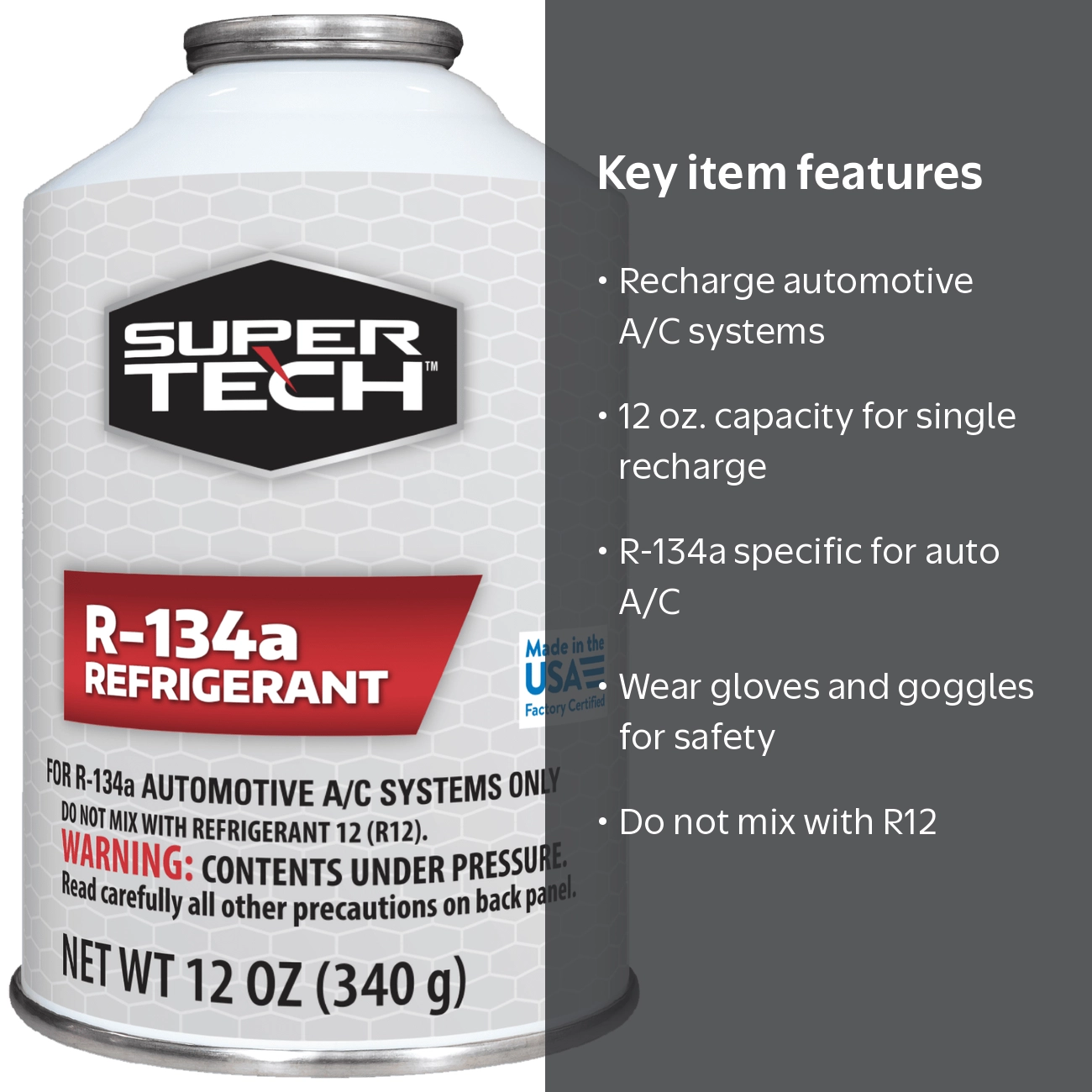 R様　購入用ページ Super Tech R134-A 12 oz. Refrigerant - Walmart.com