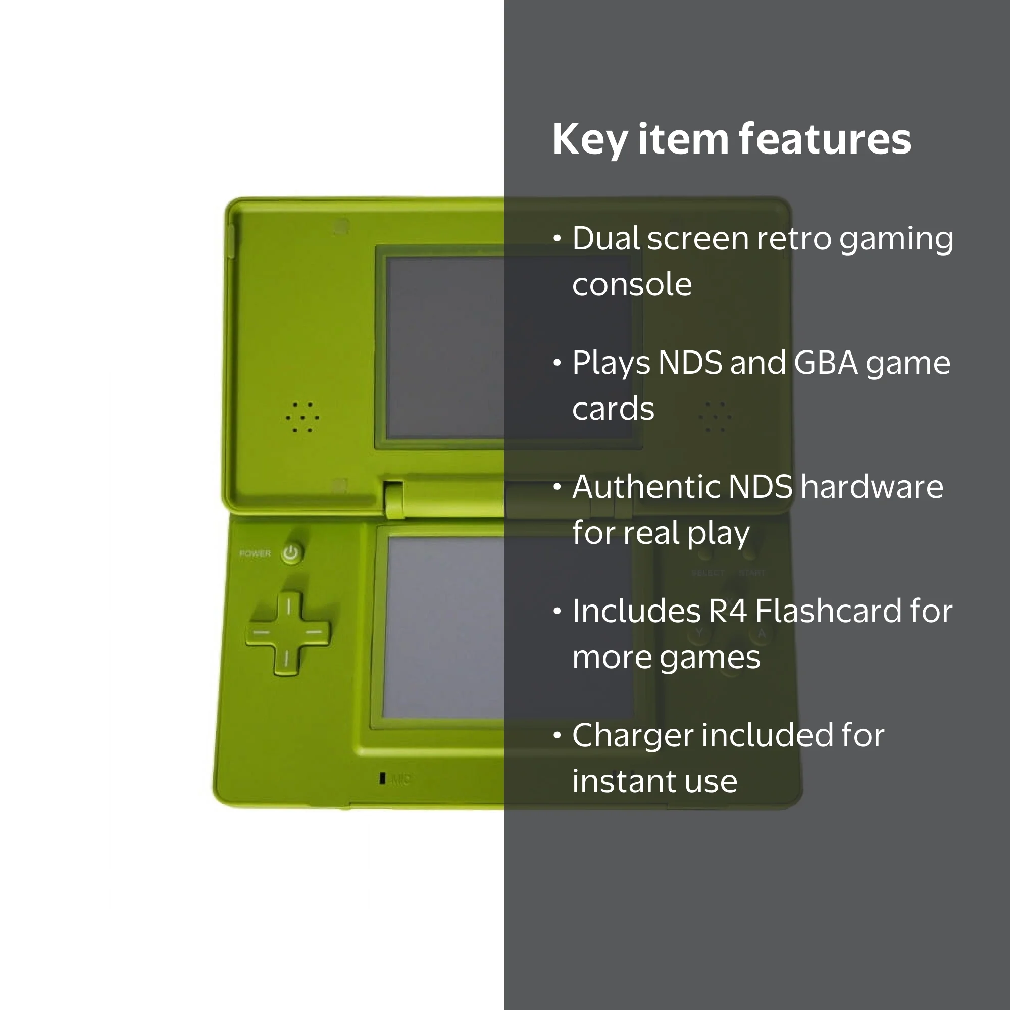 DS ML Dual Screen Game Console Real NDS Hardware R4 Flashcard NDS