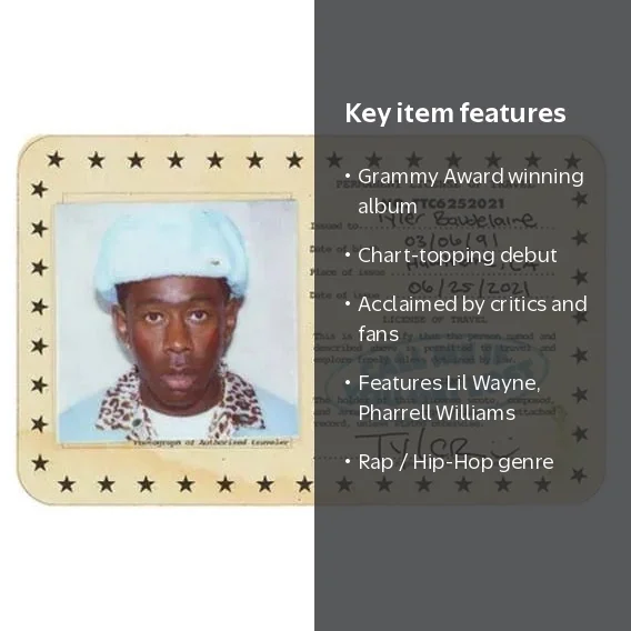 Tyler, the Creator - Call Me If You Get Lost - Rap Music CD Tyler, the Creator - Call Me If You Get Lost - Rap Music CD