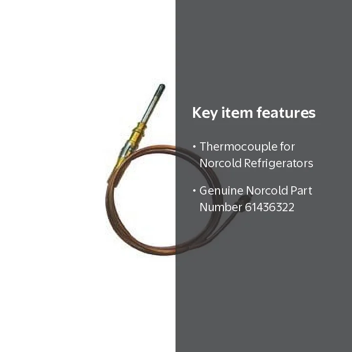 Free Shipping! Norcold Inc. Refrigerators 61436322 Thermocouple