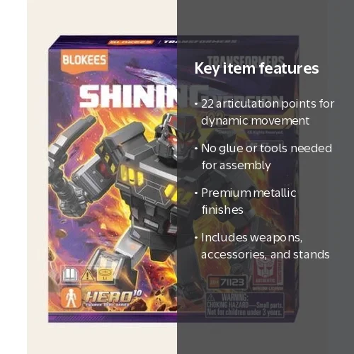Blokees Transformers Model Kit 03 Shattered Universe UV Glow
