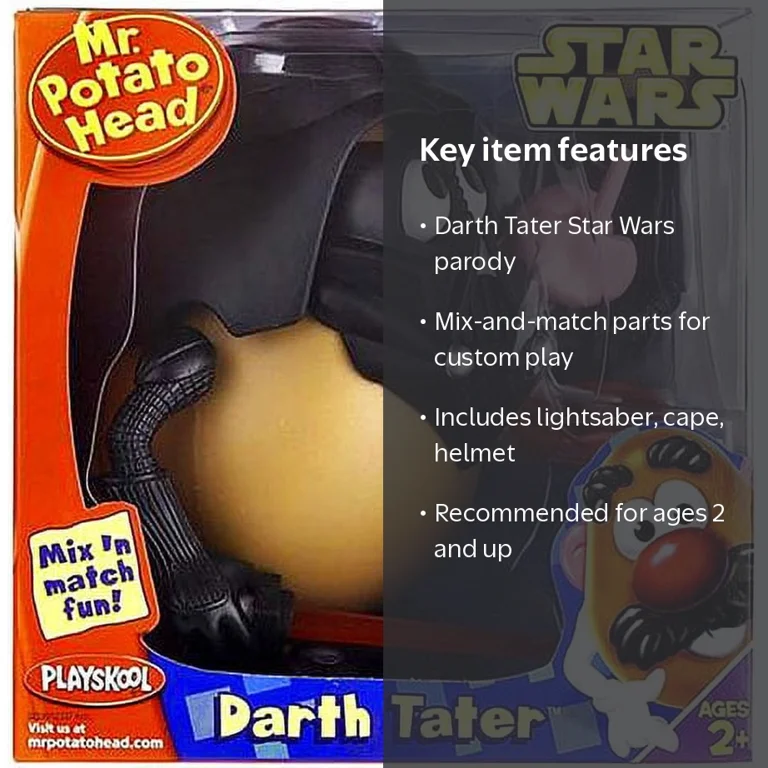 Mr. Potato Head - Darth Tater, Mix and Match Toy by Hasbro