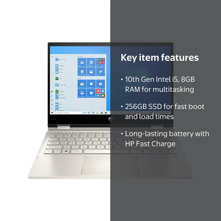 HP Pavilion x360 14m-dw0023dx - Flip design - Core i5 1035G1 / 1
