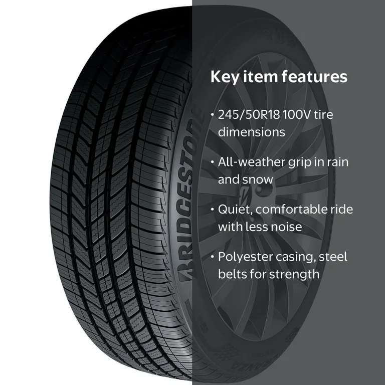 atotoブリヂストンサマータイヤ245／50R18 100W深溝 Bridgestone, Passenger Tire, All Season, 245/50R18, QuietTrack
