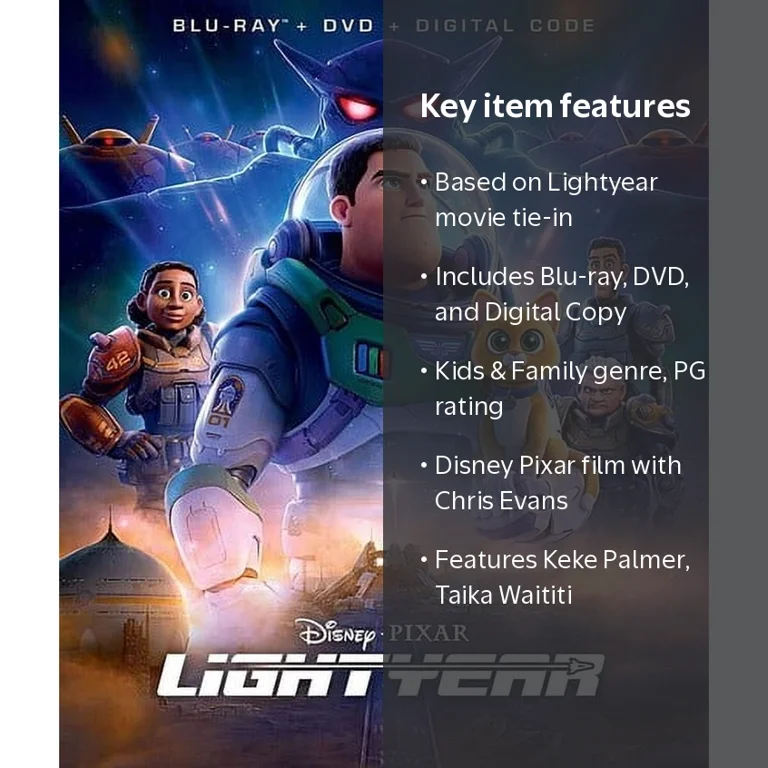 Disney Pixar's Lightyear Animated Full HD Movie (Blu-ray + DVD +