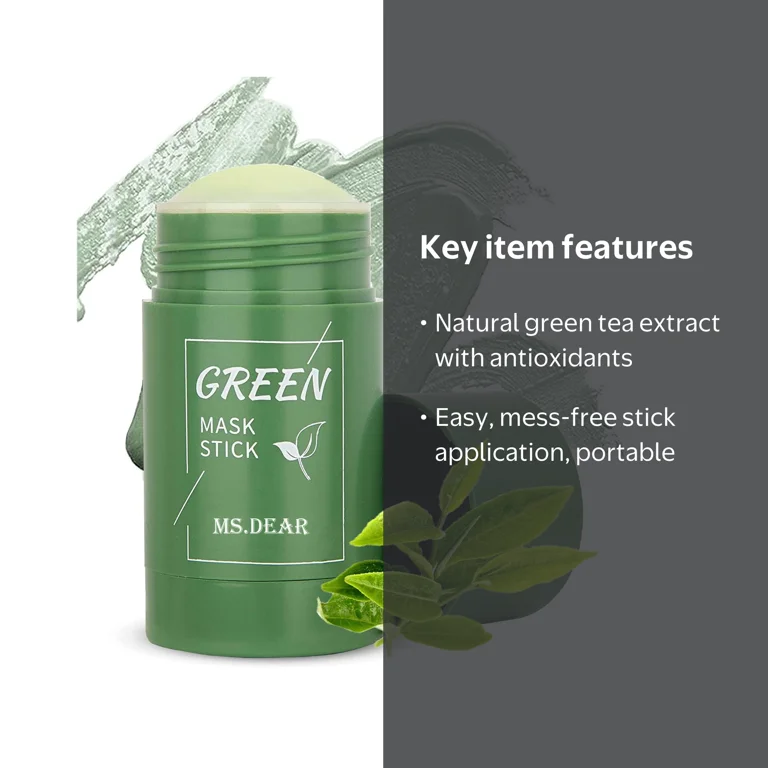 グリーン ティー マスク GREEN MASK STICK 36個セット AFDEAL, Green Tea Mask Stick, 1.35oz, Pore Cleansing Brightening