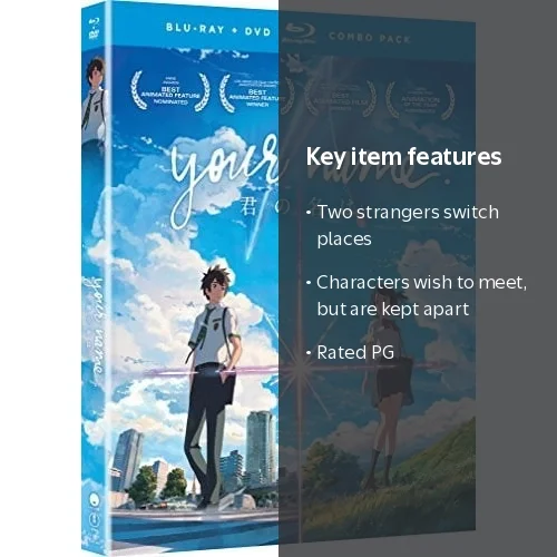 Your Name: Anime Japanese Movie (Blu-ray + DVD CrunchyRoll