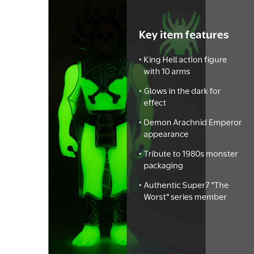 King Hell The Worst Super 7 Reaction Glow in The Dark Action