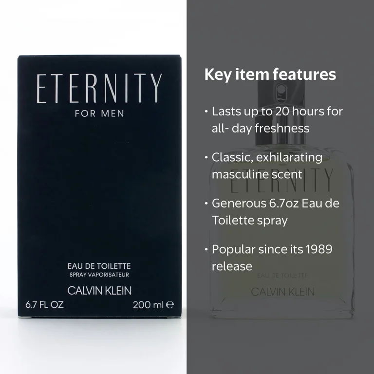 Calvin Klein, Eau De Toilette Spray, 6.7 Oz, Men's Fragrance