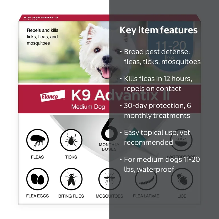 K9 Advantix II Control Medicine: Monthly Flea & Tick Prevention