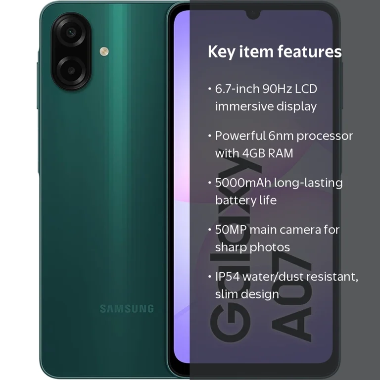 Brand New Samsung Galaxy A07 64GB + 4GB RAM Smartphone – GSM