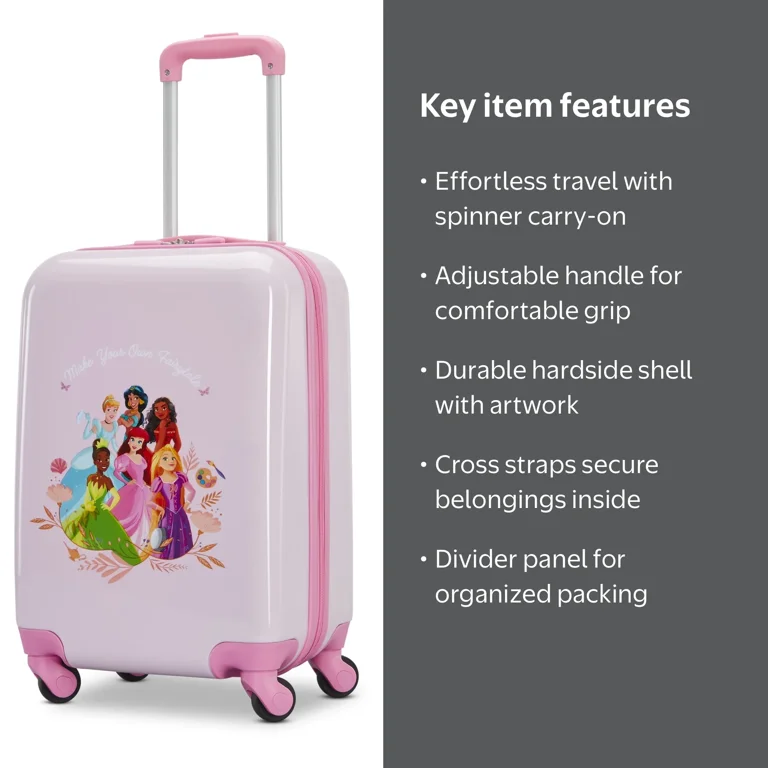 Disney x American Tourister Kids Carry On Suitcase with Spinner