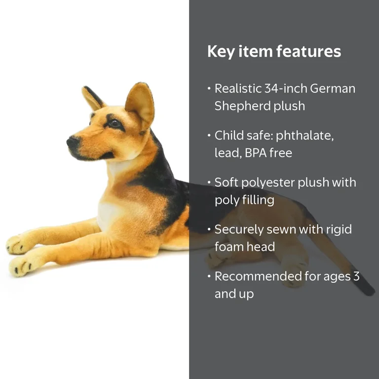 Tiger Tale Toys Giant Life-Size Hilde the German Shepherd | 34