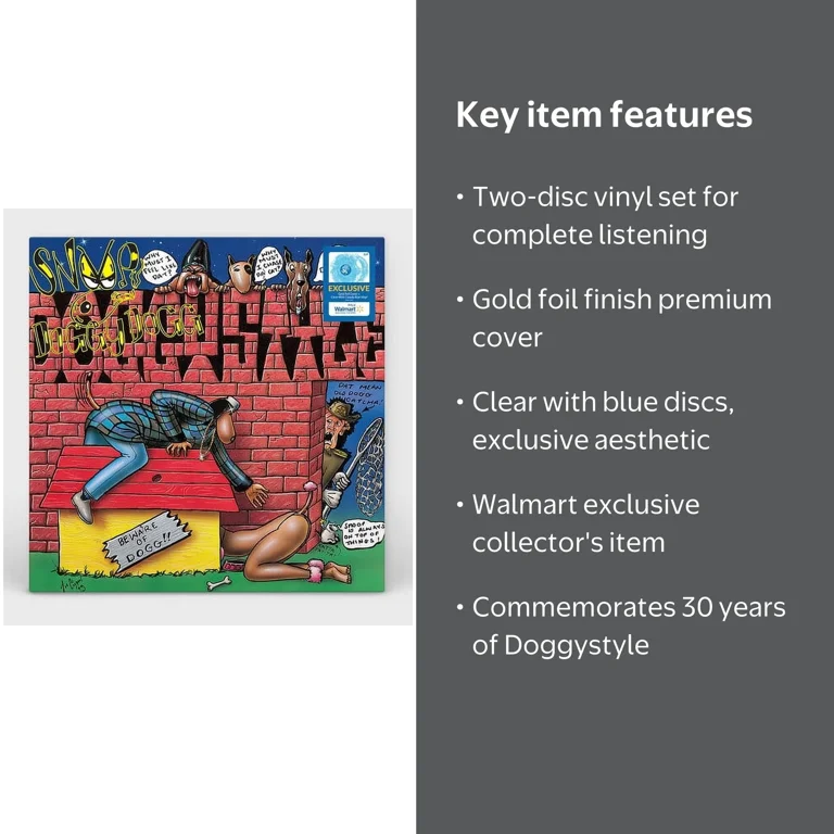 Snoop Doggy Dogg - Doggystyle 2 LP Gold Foil + Blue Vinyl