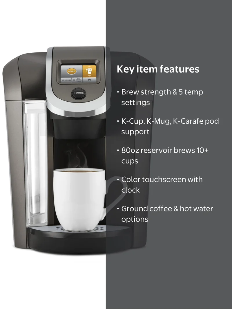 Keurig K525 Single Serve Coffee Brewer, Slate - Walmart.com