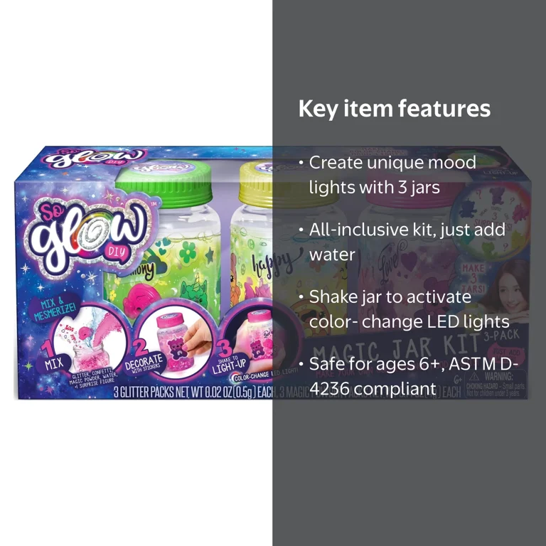 As company So Glow Magic Jar 3 Pack - 2 Designs 1863-83003