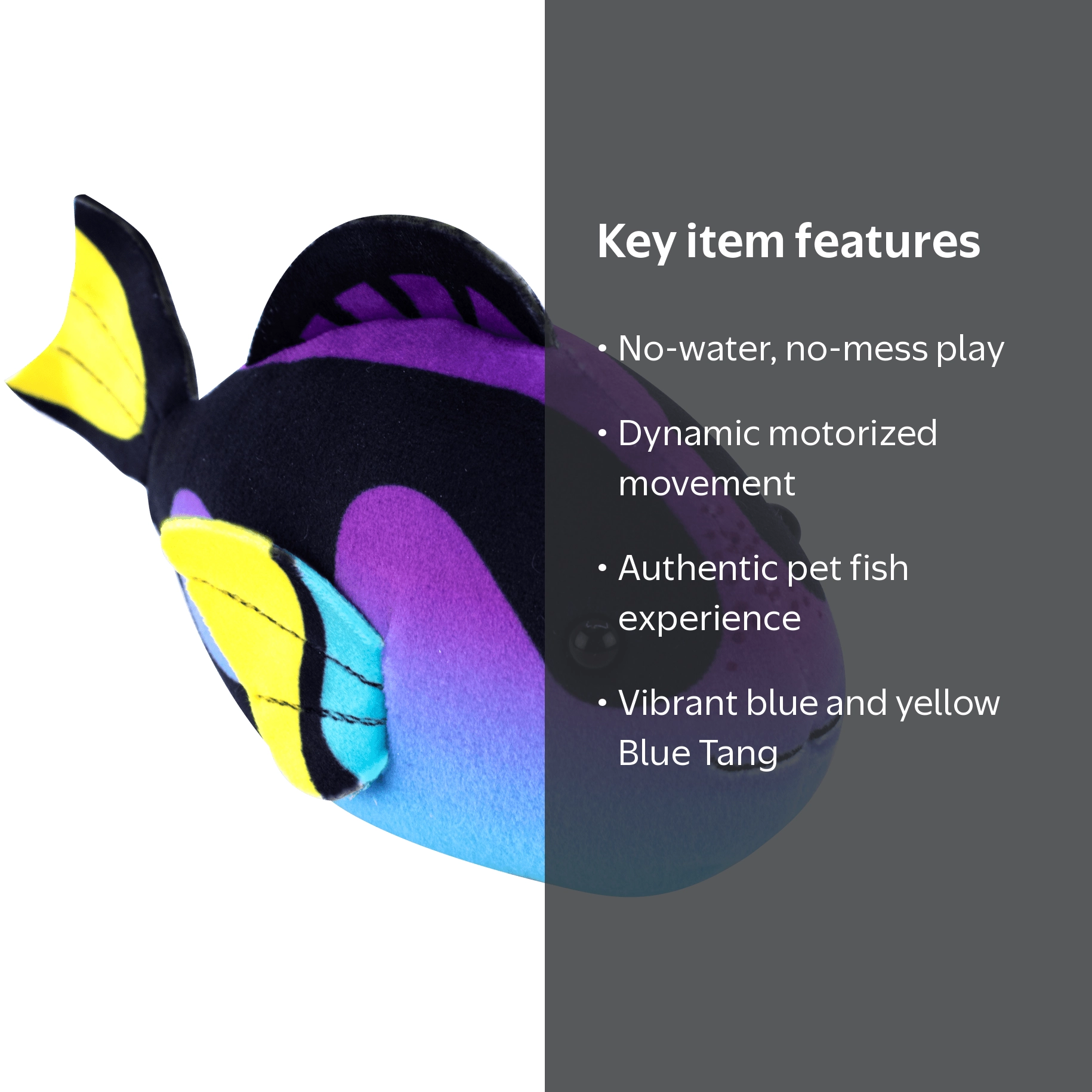 ZhuZhu Aquarium Motorized Fish Toy – Wesley the Blue Tang - No
