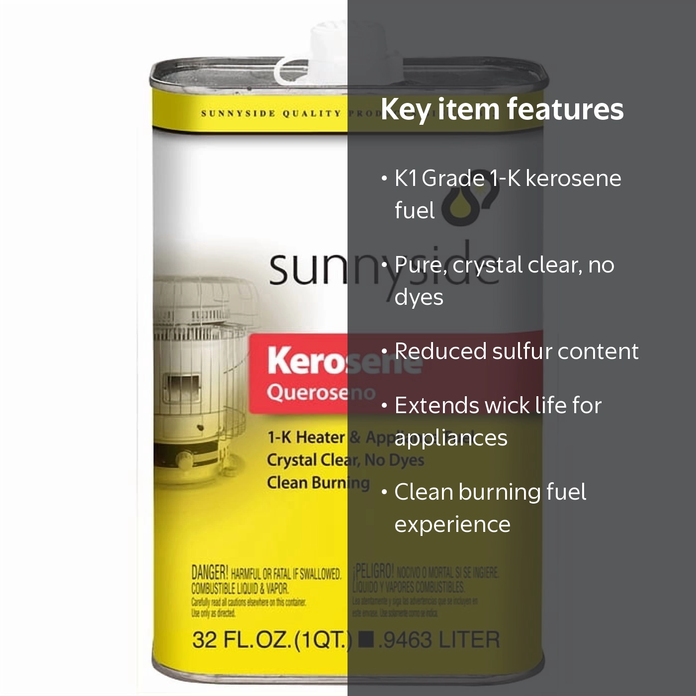 Sunnyside Corp. Qt K1 Grade Kerosene 80132 - Walmart.com