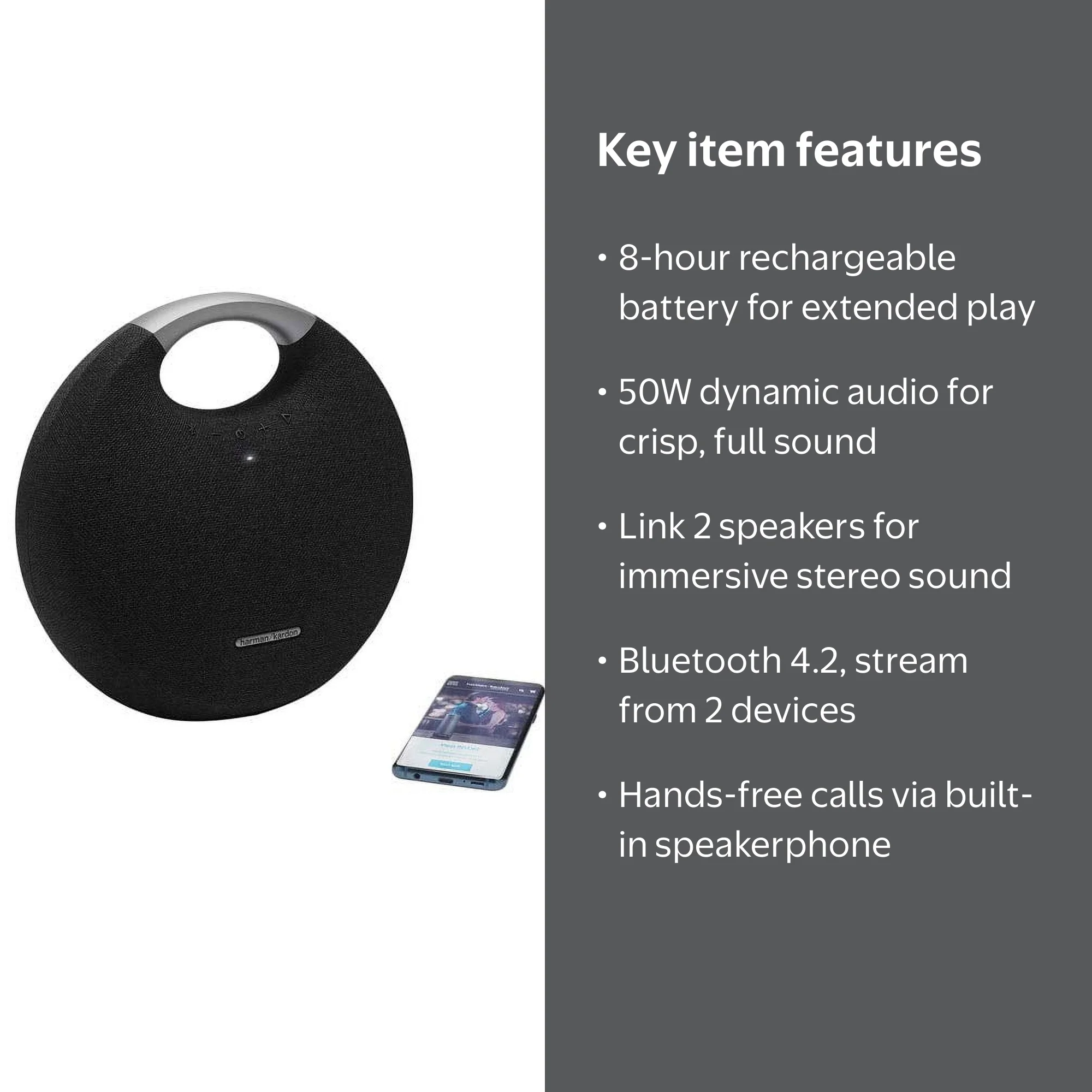 Harman Kardon Onyx Studio 5 Bluetooth 4.2 Wireless Speaker with