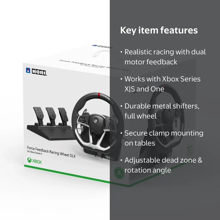 HORI Force Feedback Racing Wheel for Xbox Series X S - Walmart.com