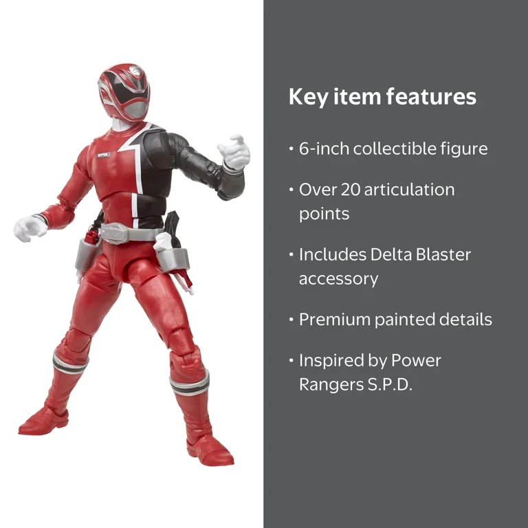 Power Rangers Lightning Collection S.P.D. Red Ranger Figure