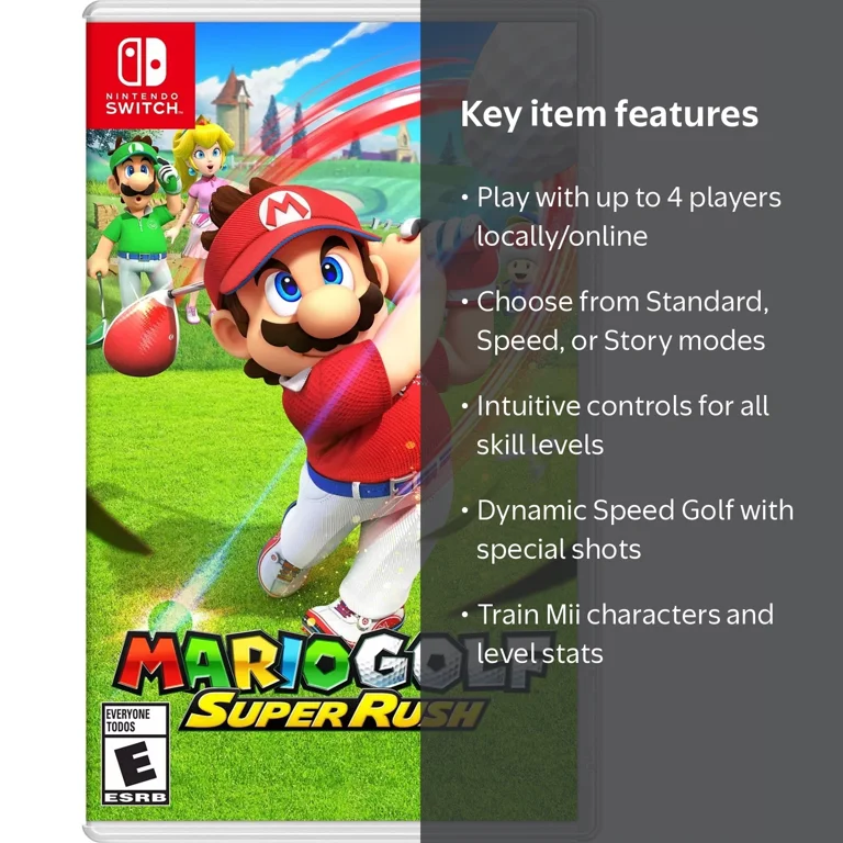 Nintendo, Mario Golf: Super Rush, speed golf, story mode - Walmart.com