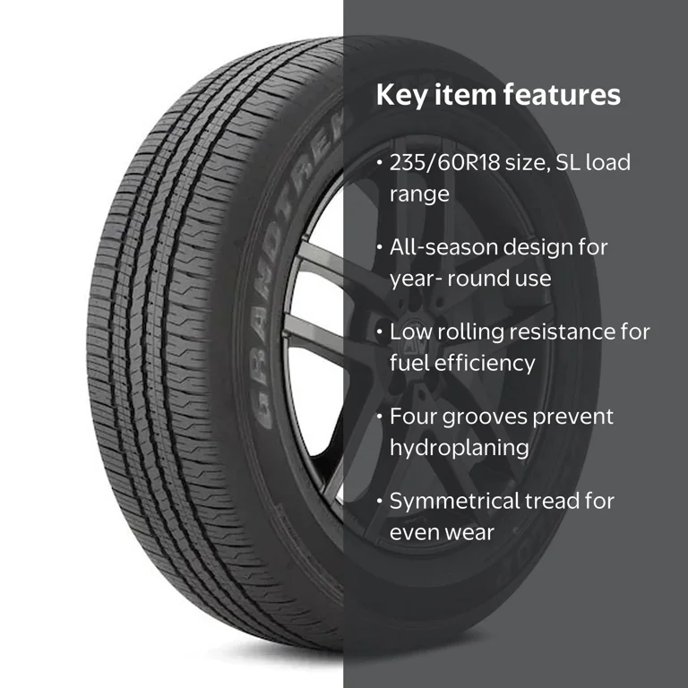 Dunlop Grandtrek PT21 All Season Passenger Tire, 235/60R18 103H