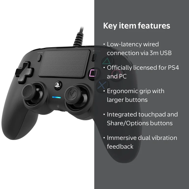 Nacon Wired Controller for PS4 & PC, Model NR-PS4PC - Walmart.com