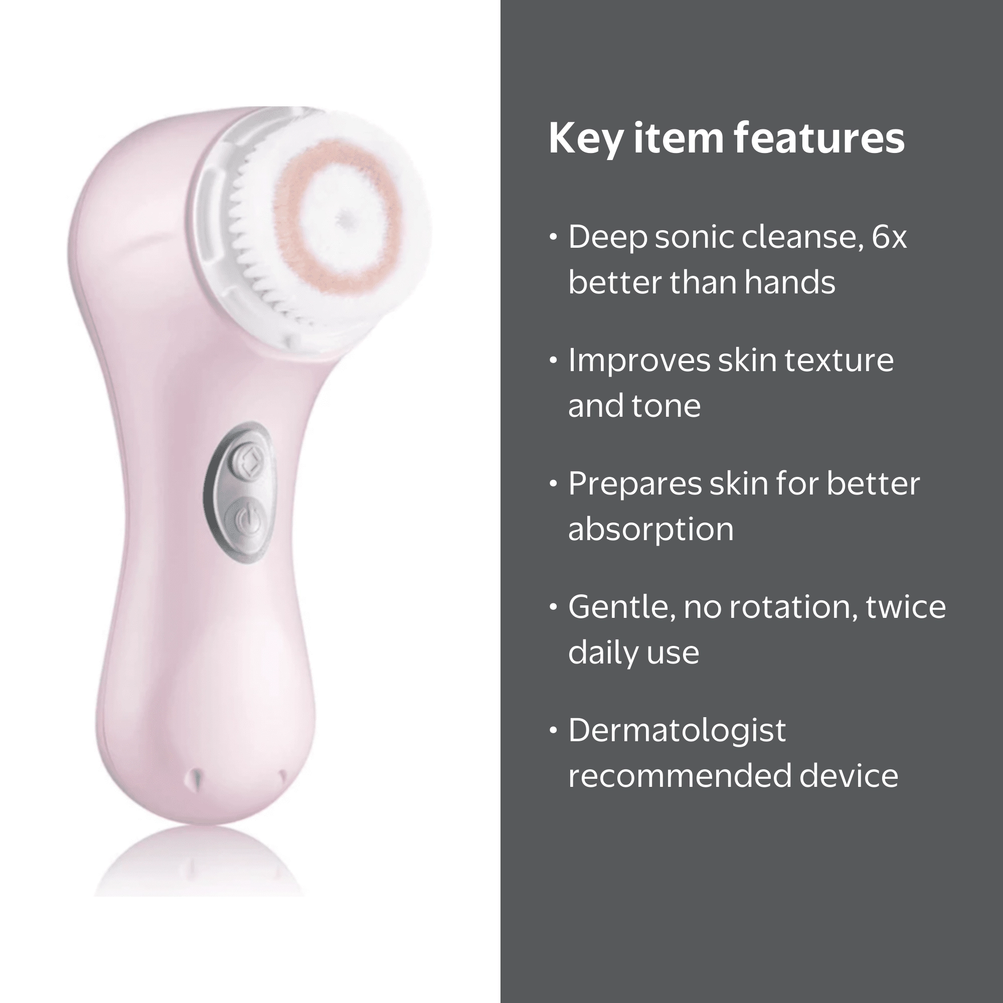Clarisonic Facial Cleansing Brush System with Two Sonic Speeds