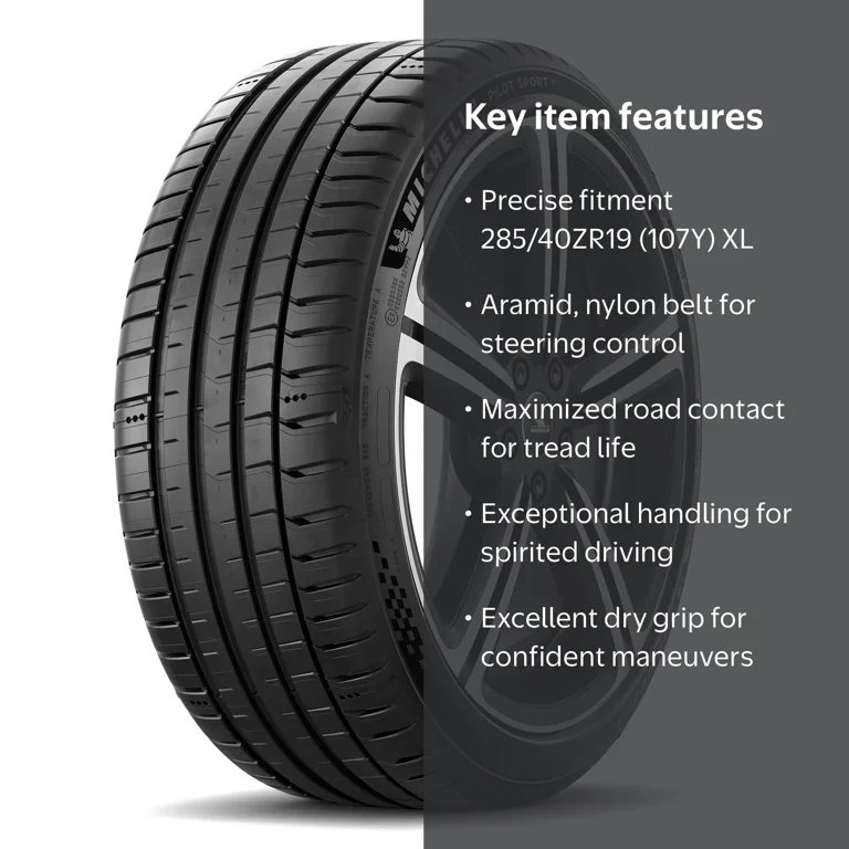 Michelin Pilot Sport 5 285/40ZR19 (107Y) XL Tire - Walmart.com