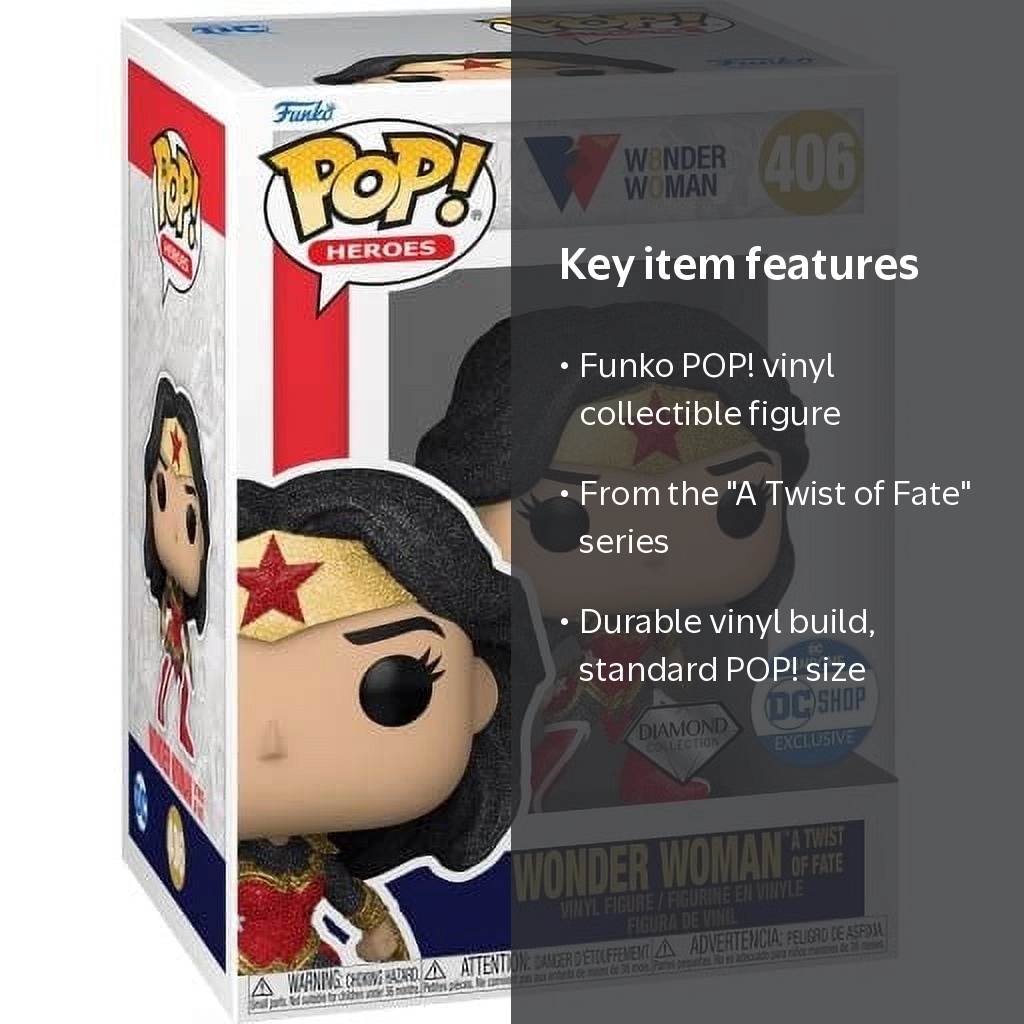 Funko POP! Wonder Woman Pop! Vinyl Collectible Figure Diamond