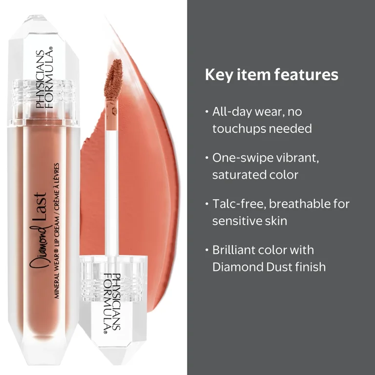Physicians Formula Mineral Wear Diamond Dust Lipstick, Topaz Taupe