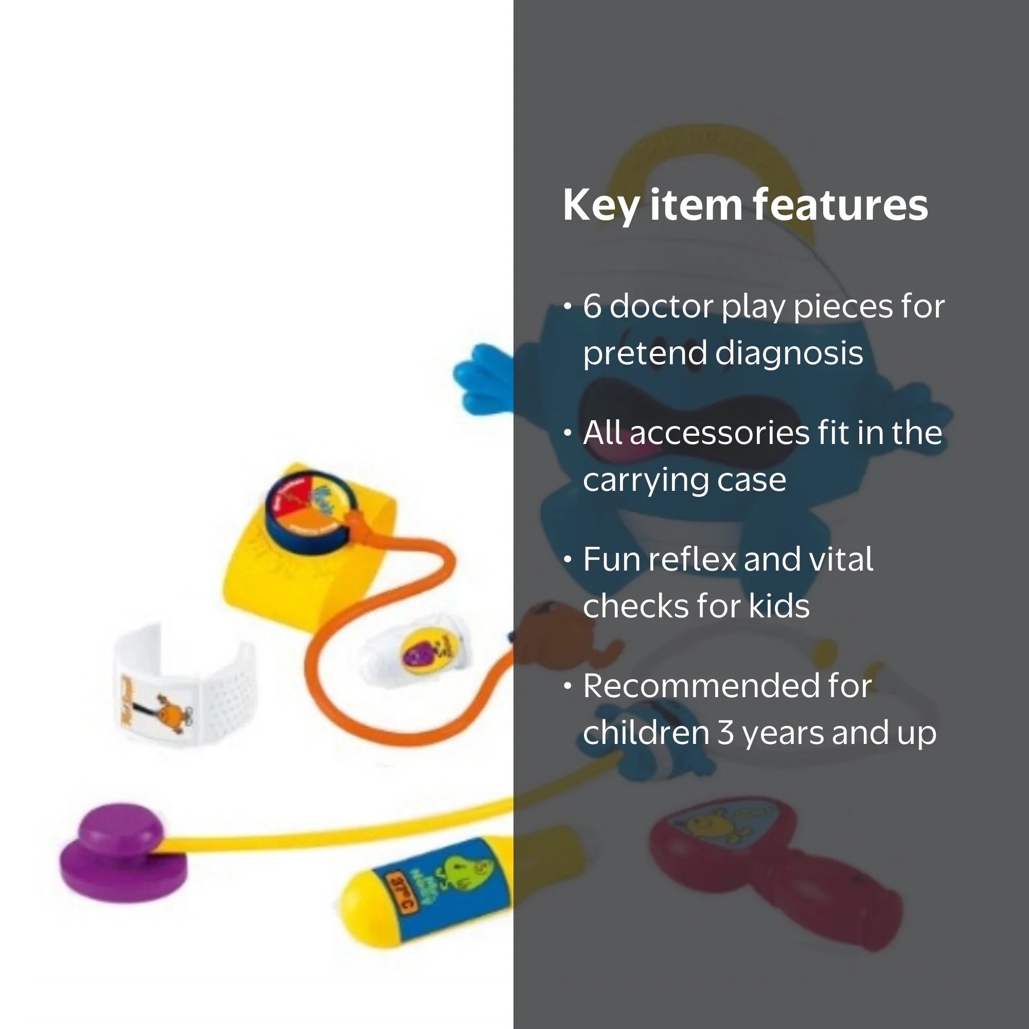 Fisher Price Mr Bump Medical Kit Preschool Doctor Set - Walmart.com