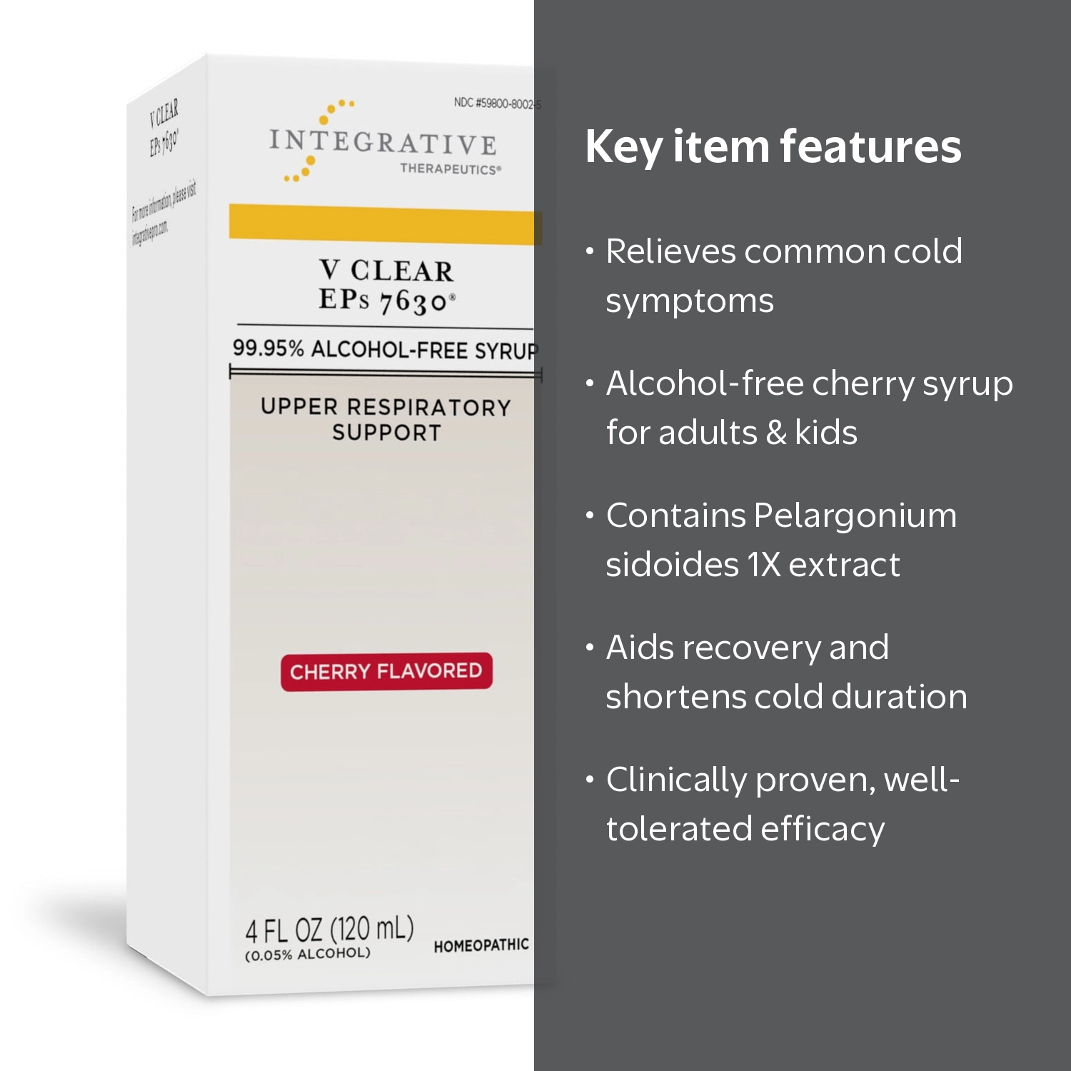 Integrative Therapeutics V Clear EPs 7630 - Cherry Flavored Cold