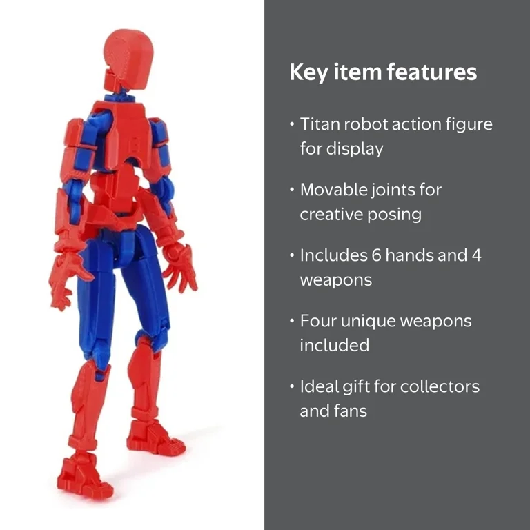 T13 3d Action Figure Set, Dummy Titan Lucky 13 Action Figure