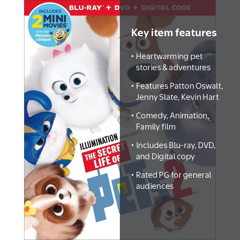 Universal Studios Super Blu-ray Movie: The Secret Life of Pets 2