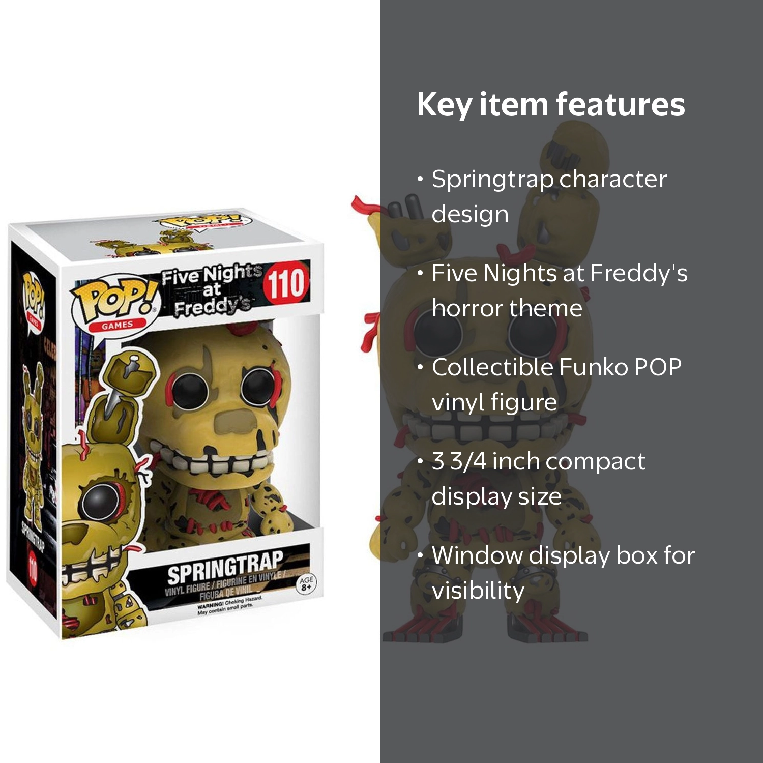 Funko POP Games: Five Nights at Freddy's - Springtrap Vinyl Figure