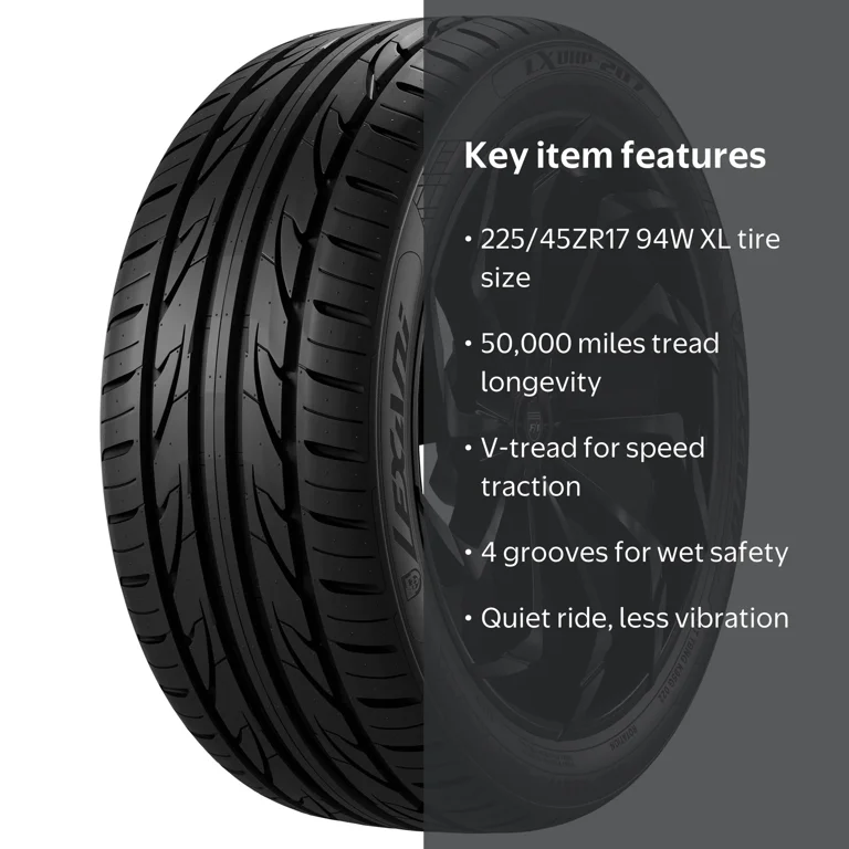 「Cay」 Lexani, Passenger Tire, 225/45ZR17 94W XL, Ultra-High-Performance