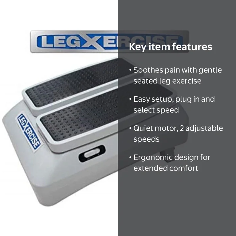 LegXercise, Comfort Grip Leg Exerciser, Gray, 10.05 lbs - Walmart.com