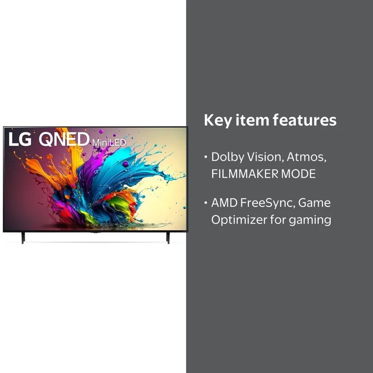 LG 75 Inch 4K HDR Smart Quantum Dot NanoCell Mini LED TV (2024