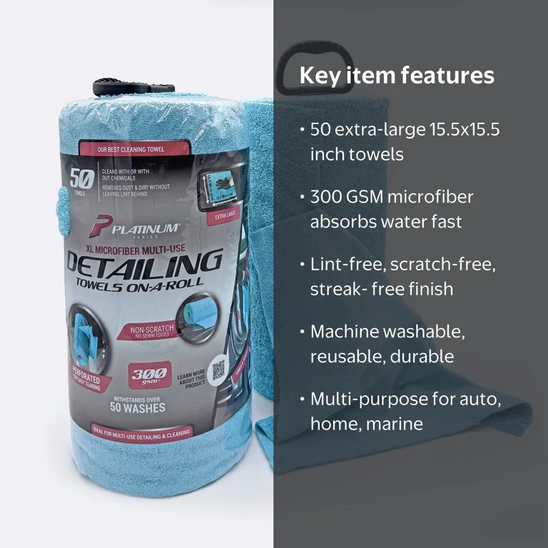 Platinum Series XL Multi-Purpose Microfiber Cleaning, Detailing