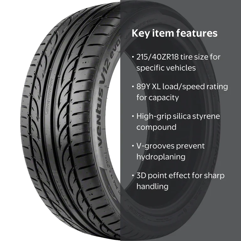 Hankook Ventus V12 EVO 165/40R17 4本セット Hankook Ventus V12 evo2 (K120) UHP 215/40ZR18 89Y XL Passenger