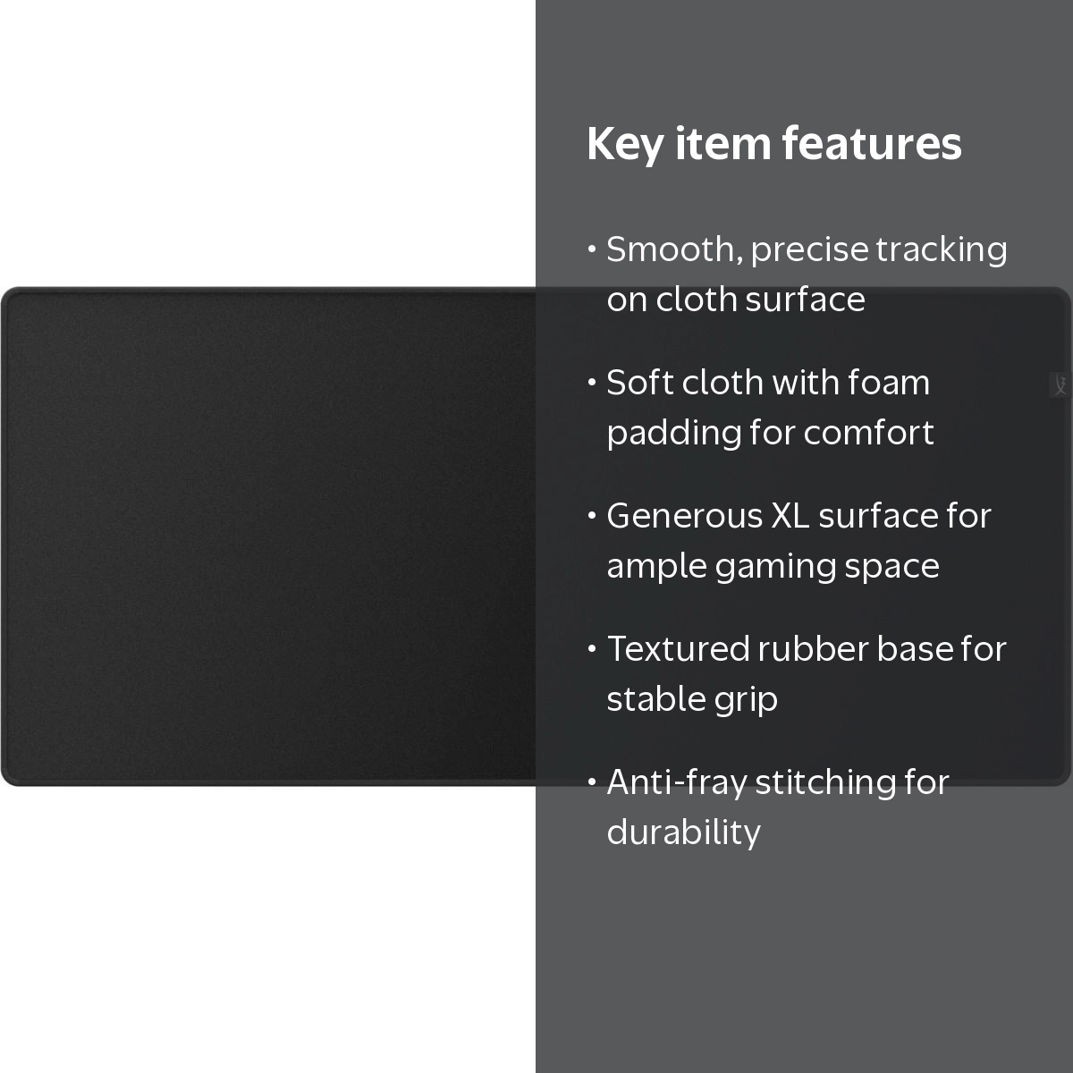 HyperX, Pulsefire Mat Gaming Mouse Pad, XL, Precise Cloth Surface