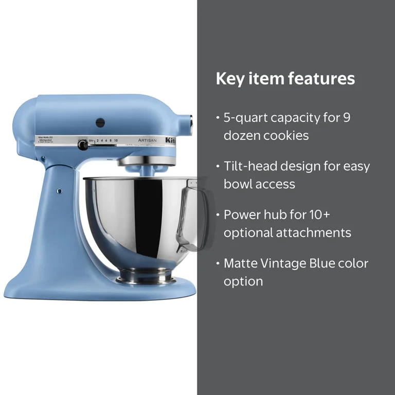 KitchenAid Artisan Series 5 Quart Tilt-Head Stand Mixer KSM150PS