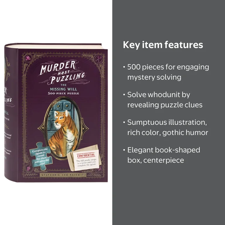 Murder Most Puzzling: The Missing Will 500-Piece Puzzle - Walmart.com