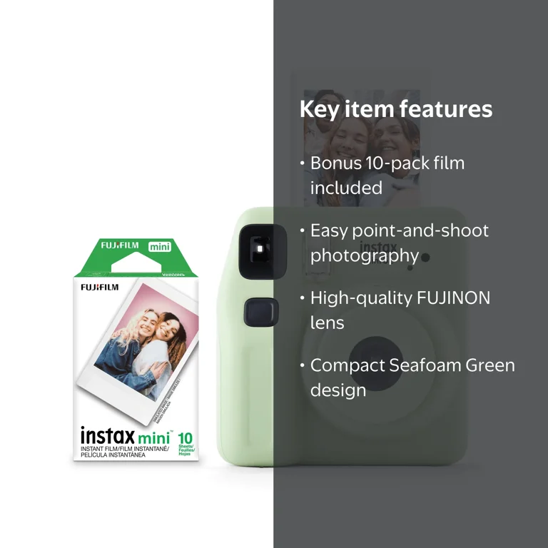 Fujifilm Instax Mini SE Instant Camera with Bonus 10 pack Mini